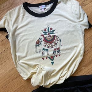 LuLaRoe Elephant Liv Tee